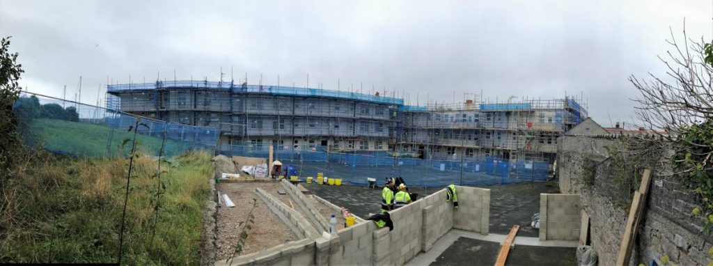 Cavivac extracts failed cavity insulation from Teats Hill flats Plymouth